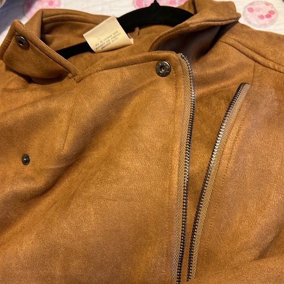 Suede like moto jacket - Picture 5 of 8